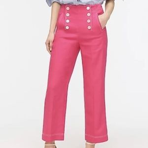 J. Crew Pink Wide Leg Pants